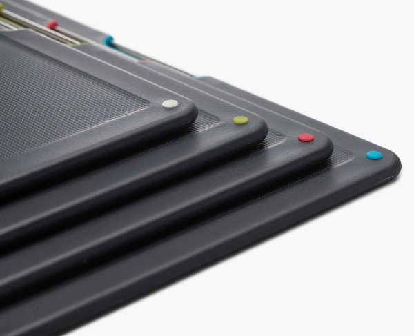 Folio? Steel 4-piece Cutting Board Set With Black Stainless-Steel Case - Image 5