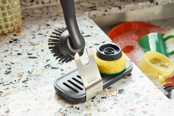 SinkTech? Dish Brush & Sponge Set with Steel Stand - Image 5