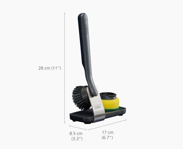 SinkTech? Dish Brush & Sponge Set with Steel Stand - Image 7