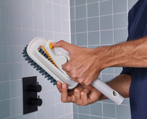 CleanTech? 2-in-1 Tile Scrubber Tool with Extension Pole - Image 2