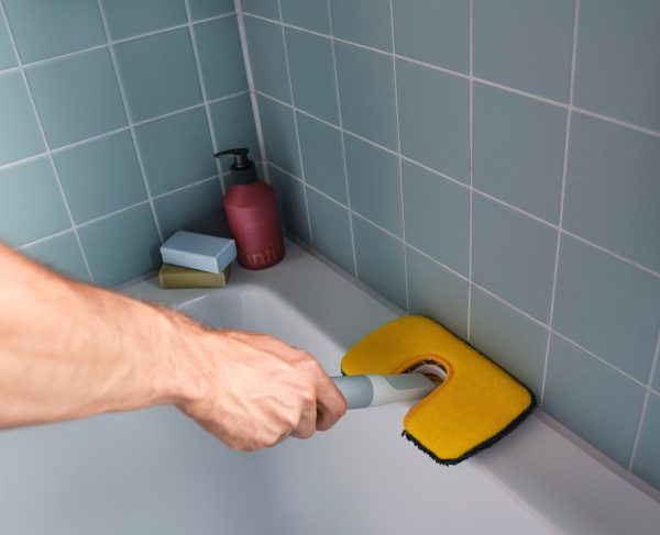 CleanTech? 2-in-1 Surface Scrubber Tool with Extension Pole - Image 4