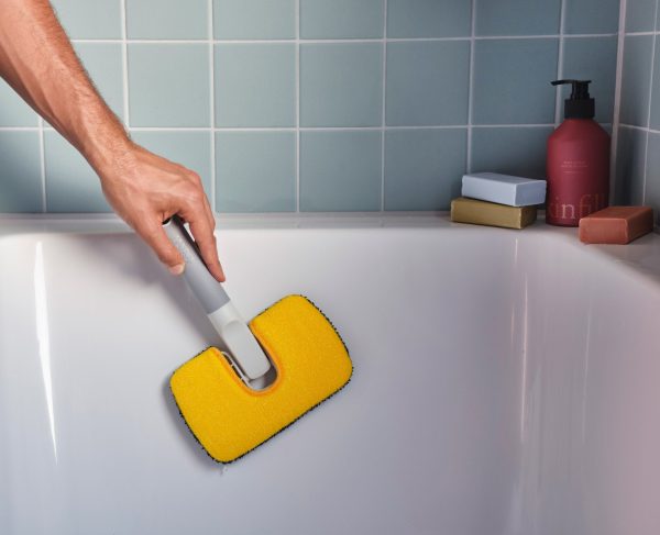 CleanTech? 2-in-1 Surface Scrubber Tool with Extension Pole - Image 2