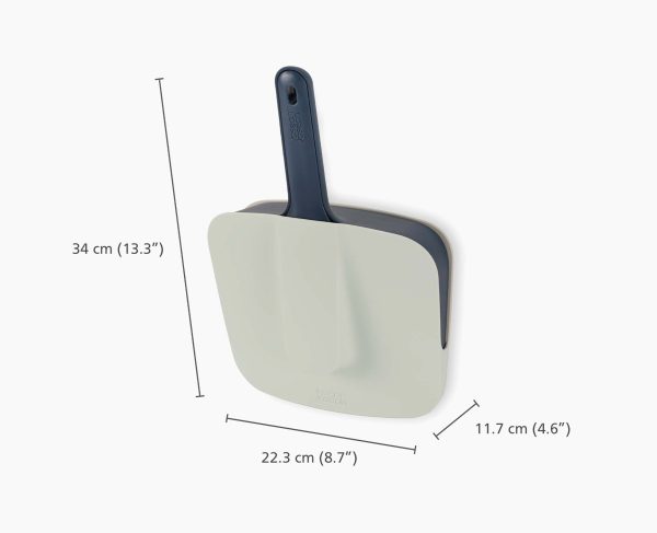 CleanStore Blue Wall-mounted Dustpan & Brush - Image 9