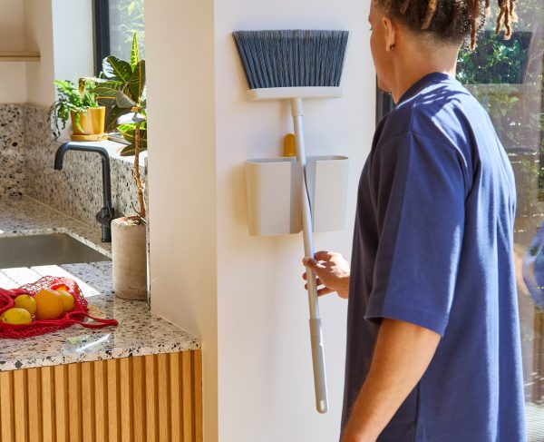 CleanTech? Wall-mounted Broom, Dustpan & Brush Set - Image 2