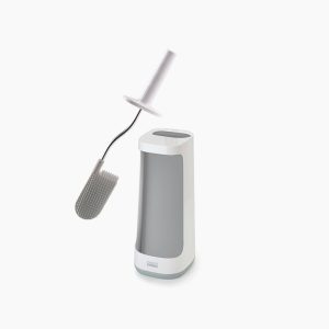 Flex? Plus Light Gray Toilet Brush with Storage Caddy