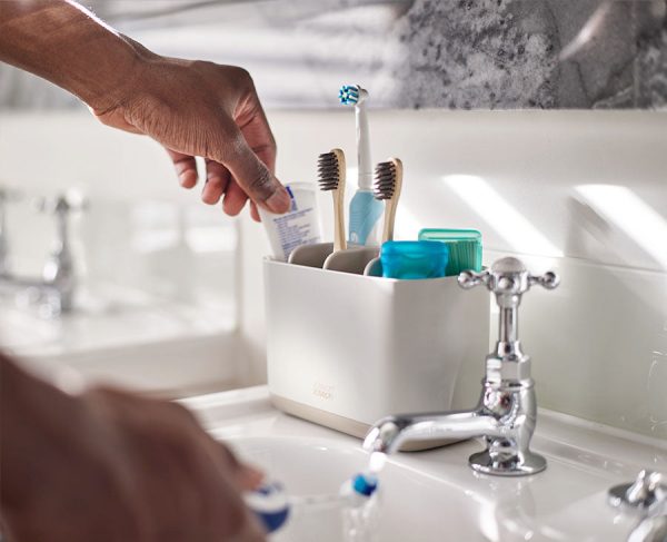 EasyStore? Large Matt Ecru Toothbrush Holder - Image 2