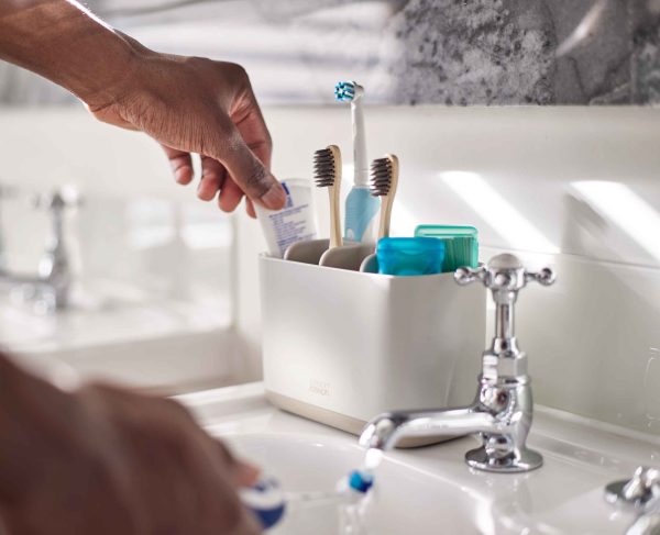 EasyStore? Large Matt Ecru Toothbrush Holder - Image 3