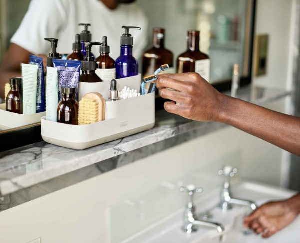 EasyStore? Matt Ecru Bathroom Storage Caddy - Image 3