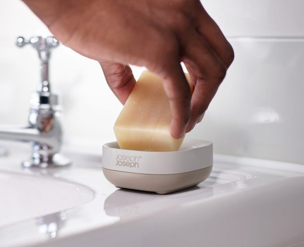 Slim? Compact Matt Ecru Soap Dish - Image 2