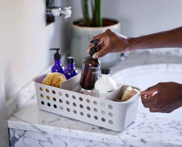 EasyStore? Slimline Ecru Bathroom Storage Basket - Image 3