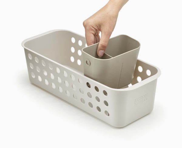 EasyStore? Slimline Ecru Bathroom Storage Basket - Image 4