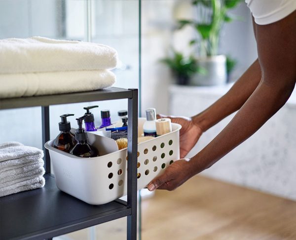 EasyStore? Large Ecru Bathroom Storage Basket - Image 2