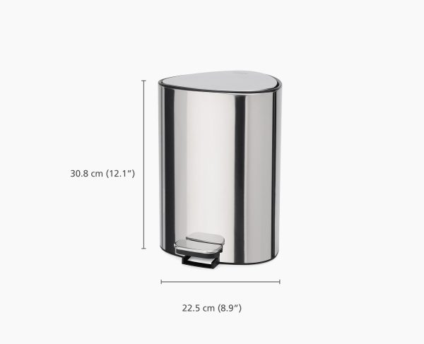 EasyStore? Luxe 5L Stainless-steel Pedal Trash Can - Image 7
