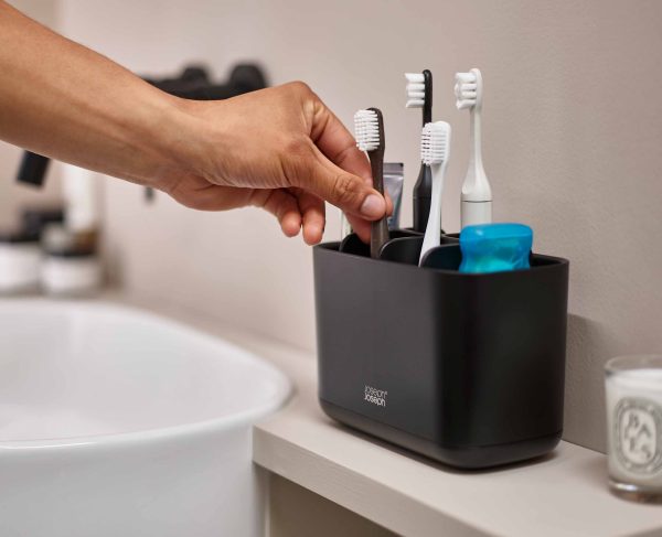 EasyStore? Large Matt Black Toothbrush Holder - Image 3