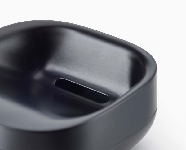 Slim? Compact Matt Black Soap Dish - Image 5