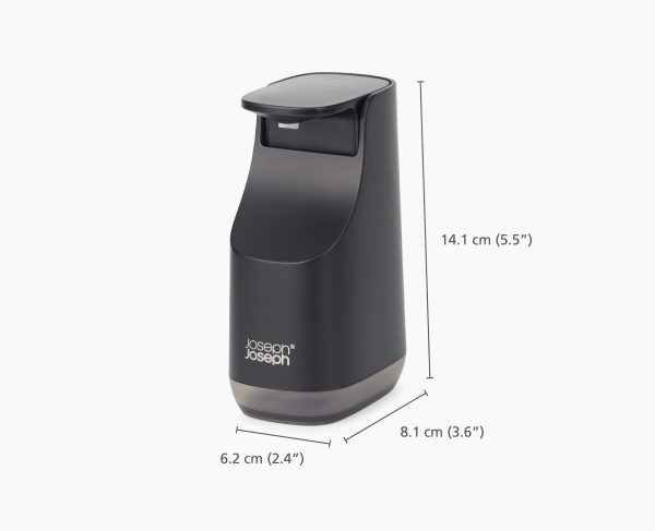 Slim? Compact Matt Black Soap Dispenser - Image 9