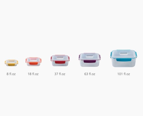 Nest? Lock 10-piece Multicolor Food Container Set - Image 7