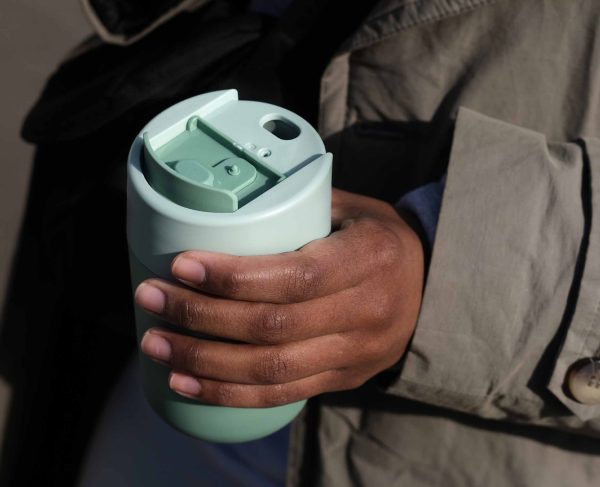 Sipp? Green Travel Mug with Hygienic Lid 340ml - Image 3