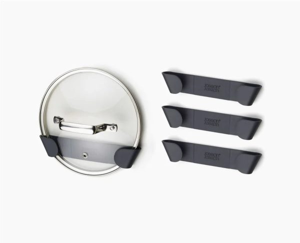 CupboardStore? Set of 4 Gray Pan Lid Holders