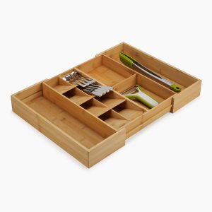 DrawerStore? Bamboo Expanding Cutlery, Utensil & Gadgets Organizer
