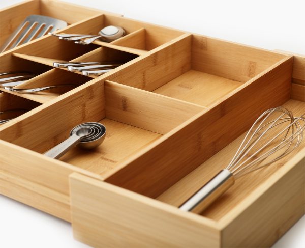DrawerStore? Bamboo Expanding Cutlery, Utensil & Gadgets Organizer - Image 4