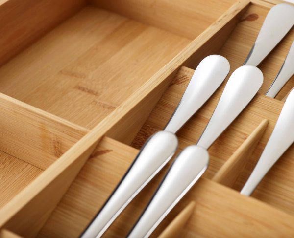 DrawerStore? Bamboo Expanding Cutlery, Utensil & Gadgets Organizer - Image 7