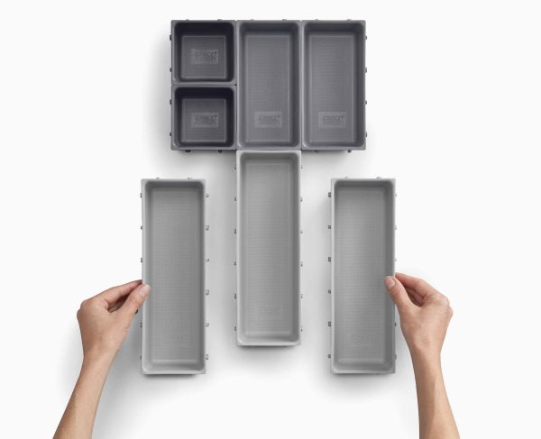 Blox? 7-piece Gray Drawer Organizer Set - Image 6