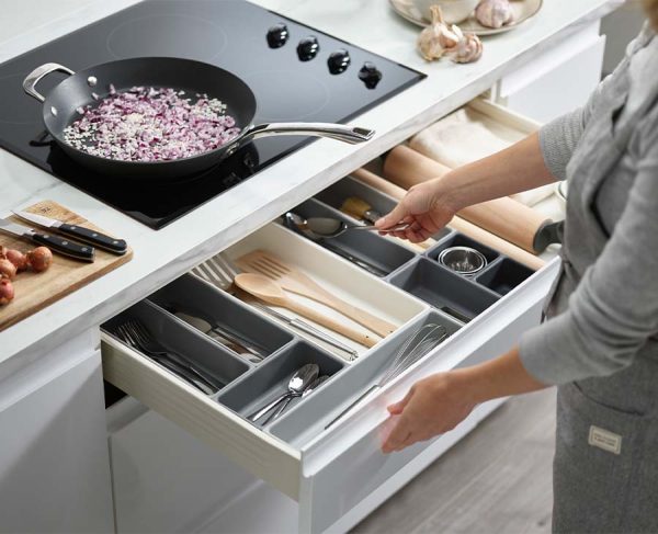 Blox? 10-piece Gray Drawer Organizer Set - Image 2