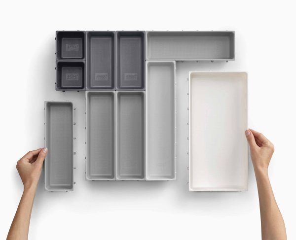 Blox? 10-piece Gray Drawer Organizer Set - Image 6