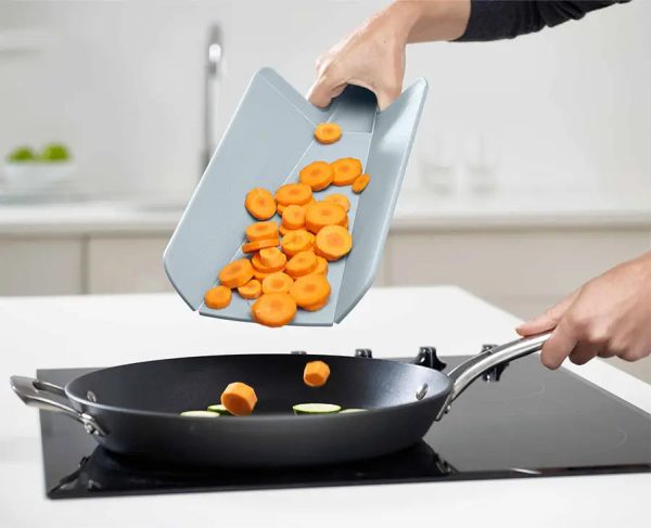 Chop2Pot? Plus 2-piece Blue Cutting Board Set - Image 2