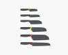Elevate? 6-piece Multicolor Knives Set