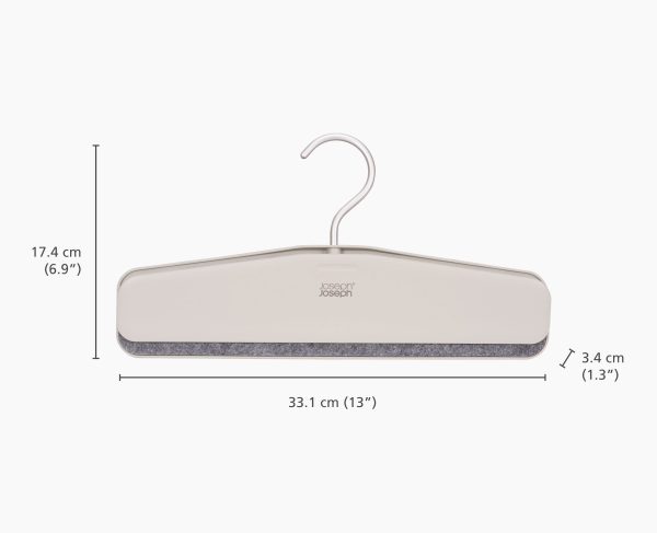 Orderly? Easy-grip Set of 2 Ecru Skirt & Pants Hangers - Image 5