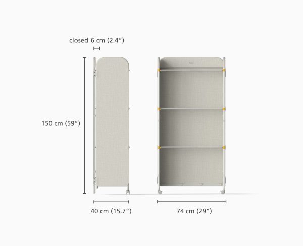 Eclipse? 3-tier Ecru Clothes Drying Rack With Screen - Image 6