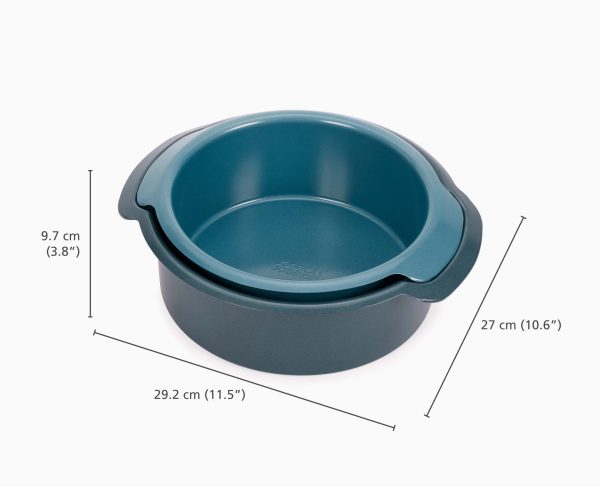 Nest? Bake Non-Stick 2-piece Blue Round Cake Pan Set - Image 5