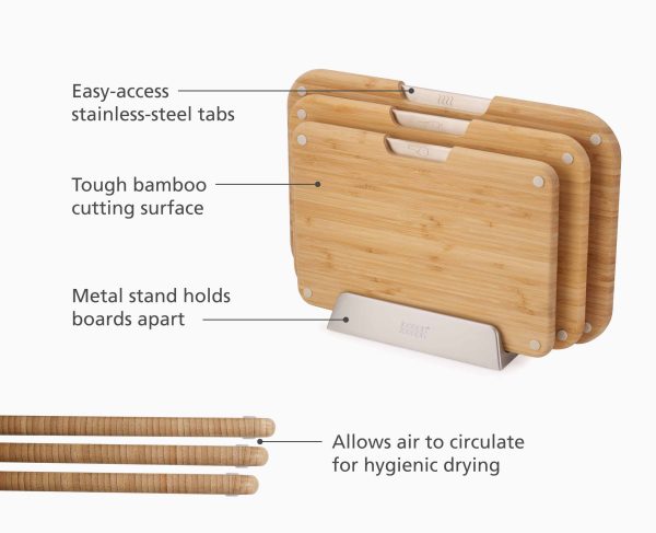 2-piece Bamboo Cutting Board & Knives Set - Image 5