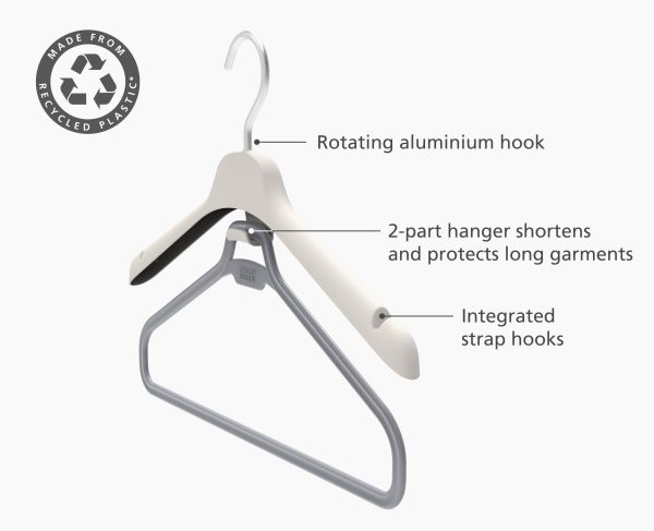 Orderly? Set of 2 Ecru Long Garment Hangers - Image 4