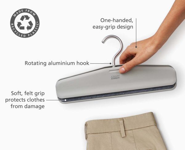 Orderly? Easy-grip Set of 2 Ecru Skirt & Pants Hangers - Image 4