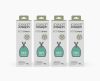 IW5 40L Gray Recycled Trash Bags - 4 pack