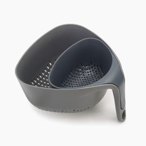Nest? 2-piece Gray Colander Set