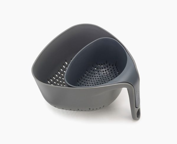 Nest? 2-piece Gray Colander Set
