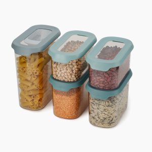 CupboardStore? 5-piece Blue In-cupboard Storage Container Set