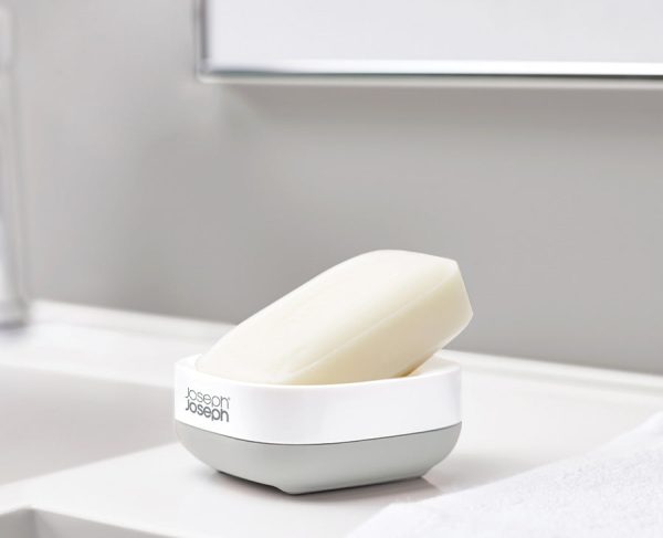Slim? Compact Light Gray Soap Dish - Image 2