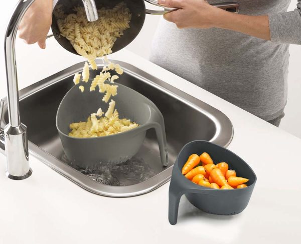 Nest? 2-piece Gray Colander Set - Image 2