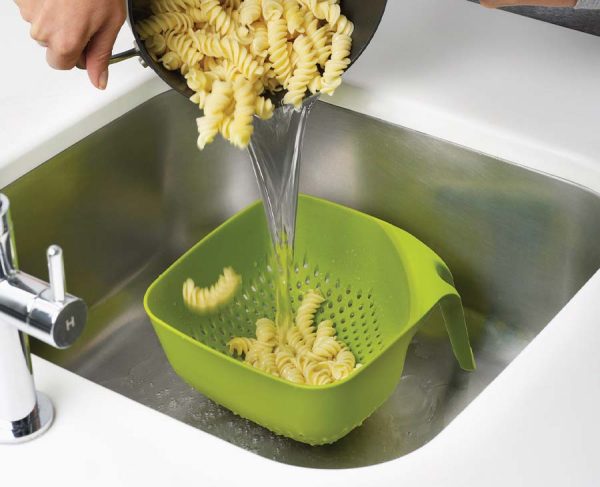 Square Green Colander - Image 2