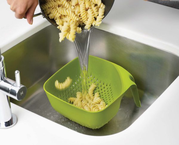 Square Green Colander - Image 3