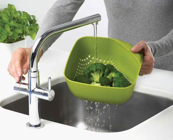 Square Green Colander - Image 4