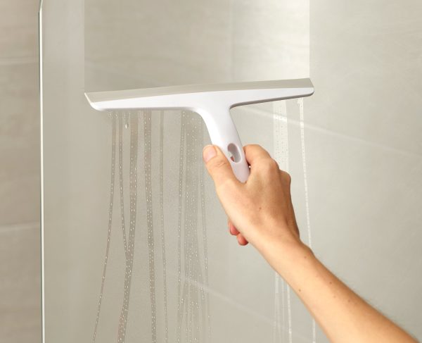 EasyStore? Pack of 2 Light Gray Shower Squeegees with Storage Hook - Image 5