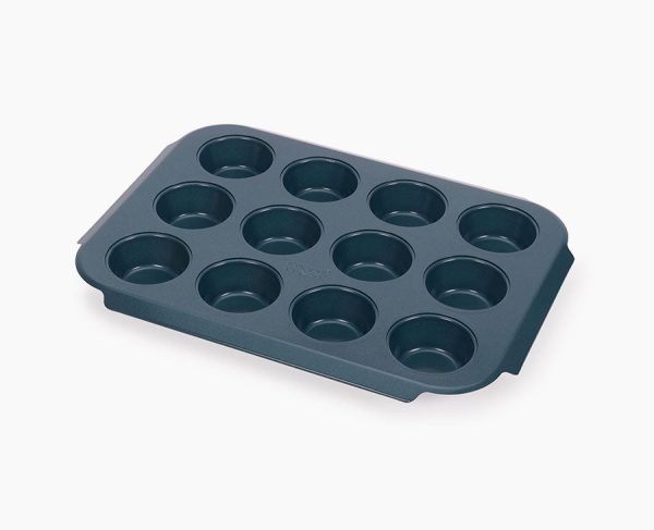 Nest? Bake Non-Stick 12 Cup Blue Muffin Pan