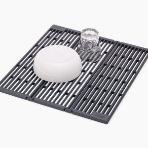 Platform Folding Gray Sink Drainer