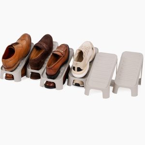 Shoe-In? Compact 6-piece Ecru Shoe Caddy